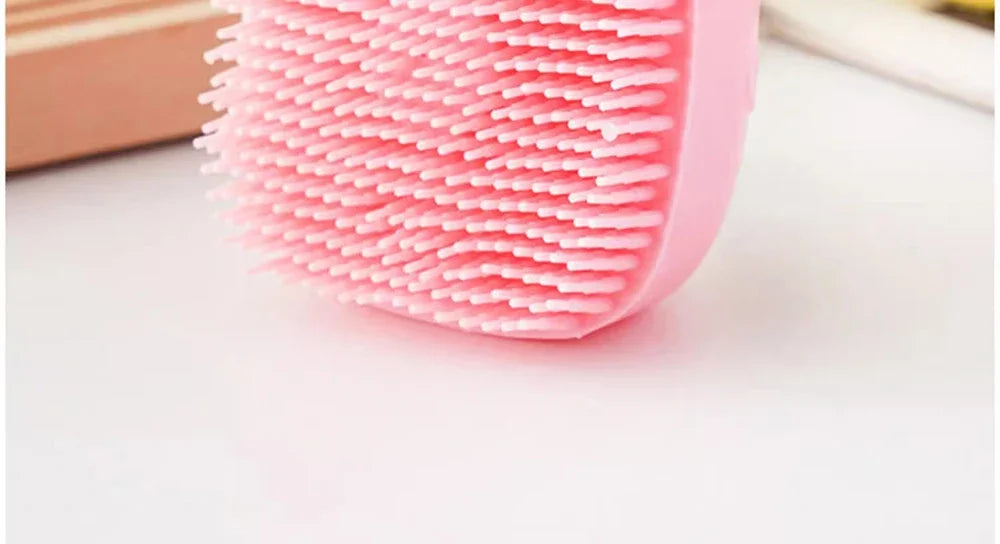 Silicone Pet Bath Massage Brush – Soft, Safe Grooming Tool for Dogs & Cats